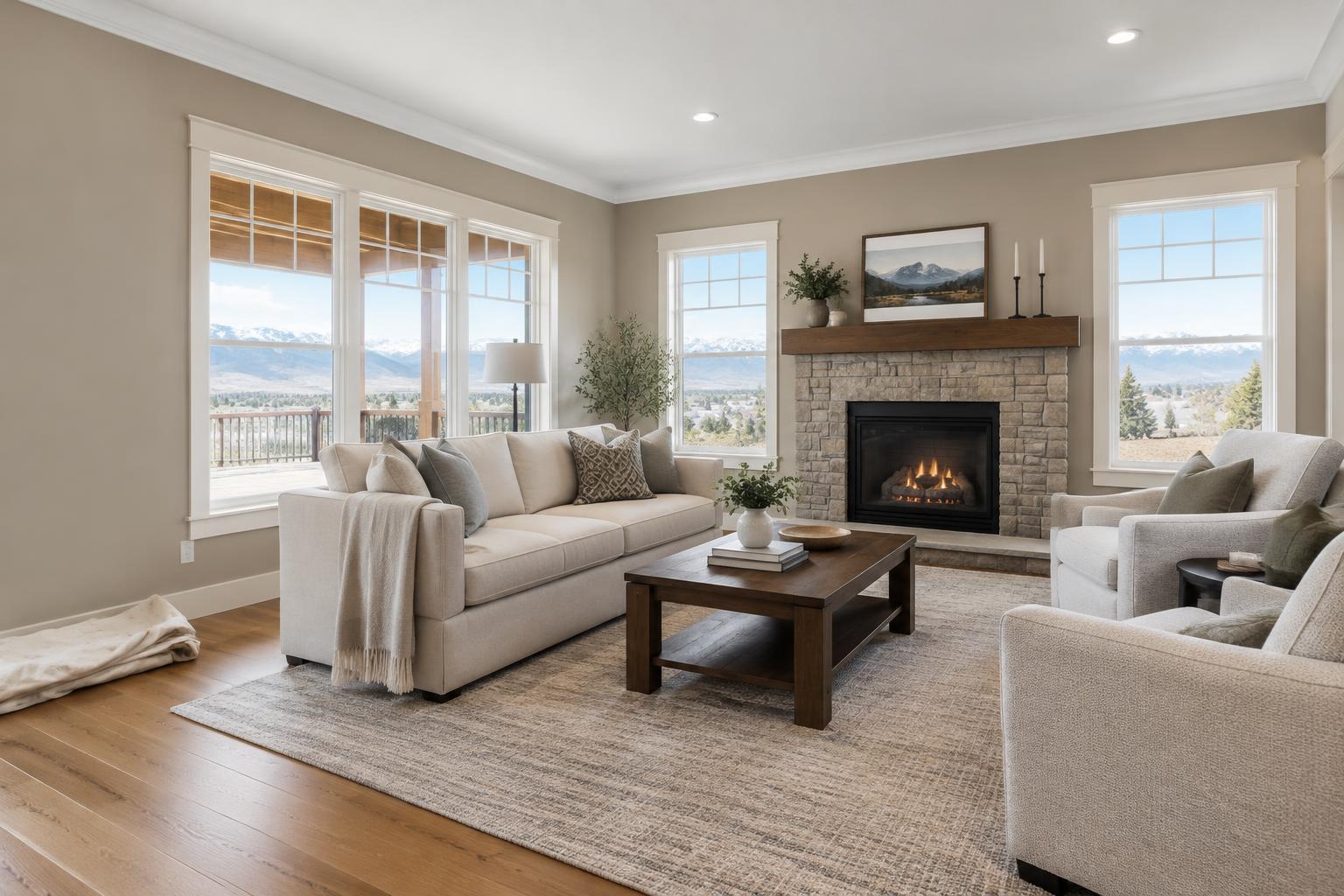 Painting inspiration featuring carefully coordinated interior finishes